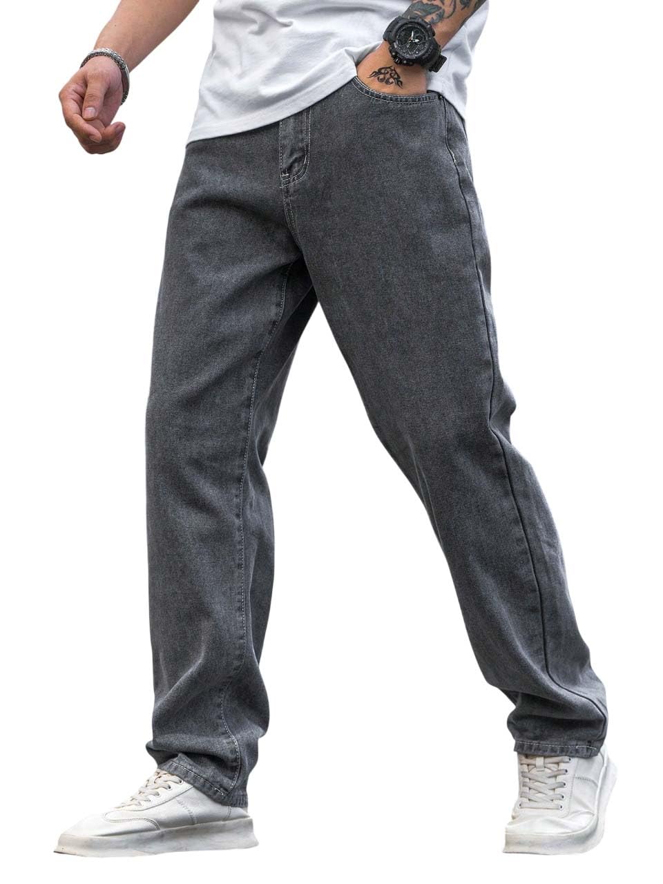 Mens Regular Fit|Classic Design with Stylish Look |Day Comfort|Mide Rise Strachable Jeans - Achord Store