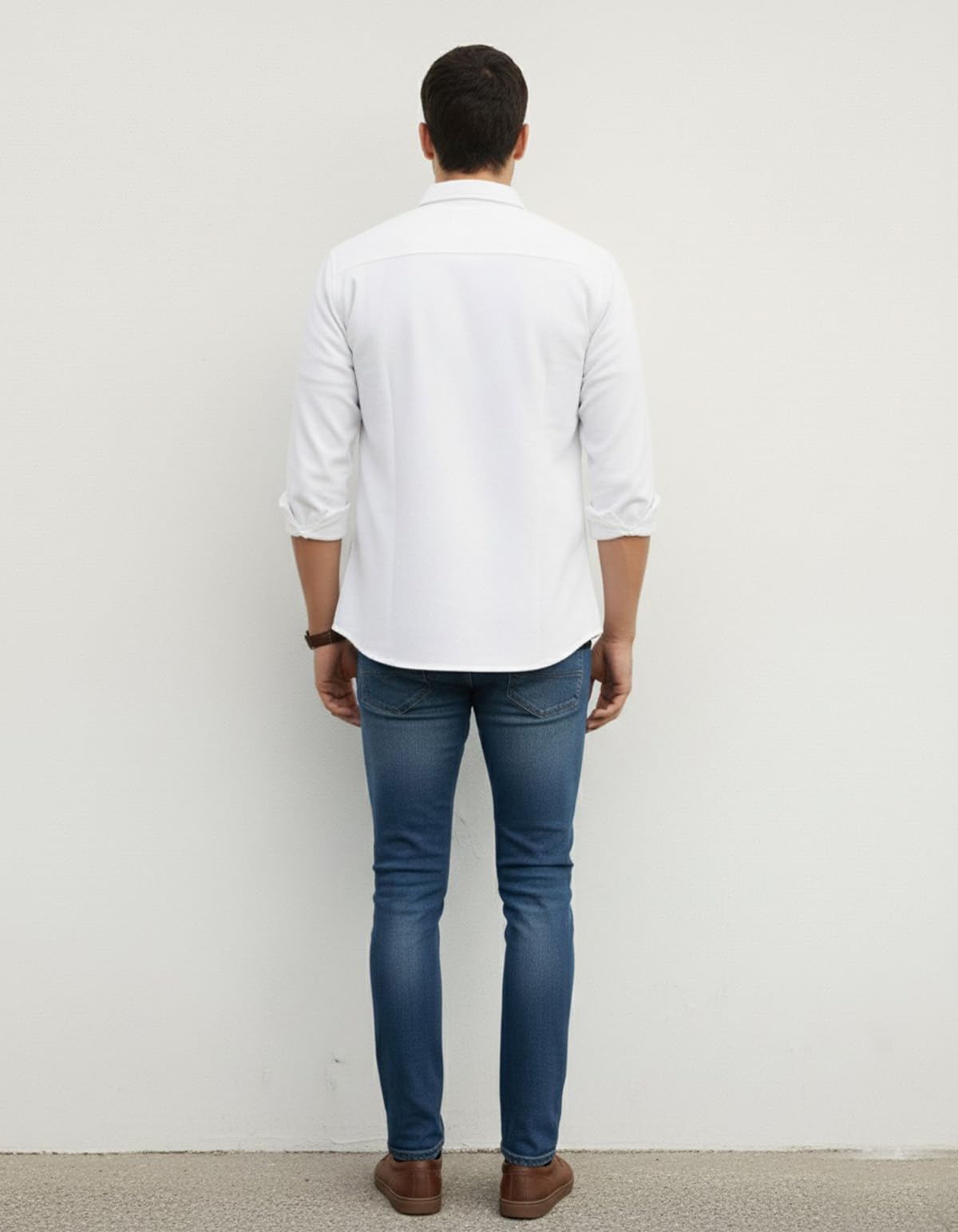 Men’s Stylish Cotton Blend Casual Shirt | Full Sleeve Button-Down Shirt with Dual Flap Pockets | Comfortable Breathable Fabric | Perfect for Casual Office and Outing Wear - Achord Store