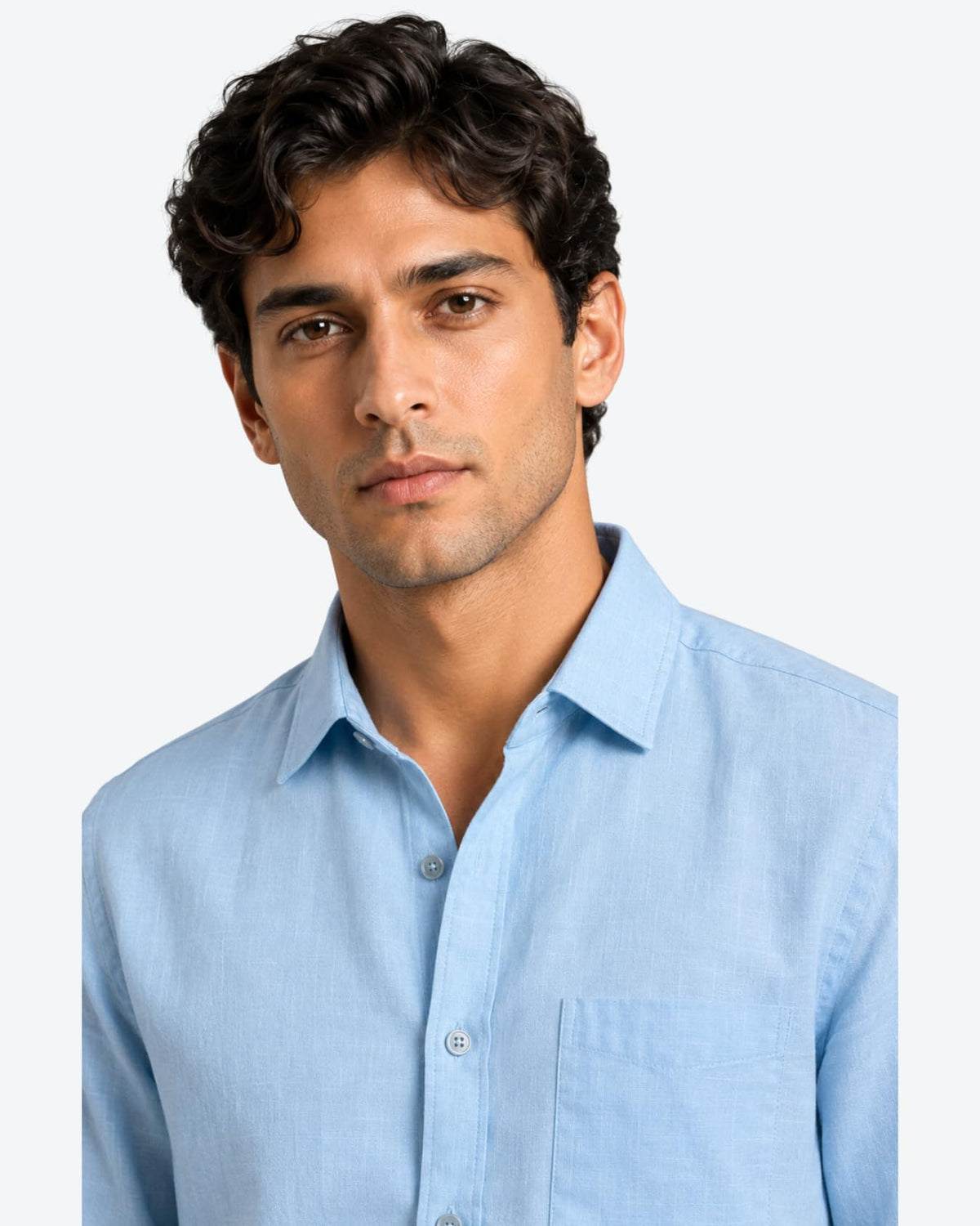 Men's Solid Linen Casual Shirt | Regular Fit | Breathable | Full Sleeve - Achord Store