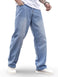 Men’s Relaxed Fit Straight-Leg Jeans|Comfortable & Durable Denim Jeans Achord Store