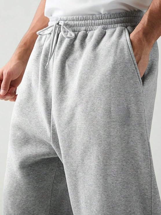 Men's Premium Cotton Baggy Track Pants | Relaxed Oversized Fit | Elastic Waist | 2 Side Pocket Baggy Street Wear (Pack of 2) - Achord Store