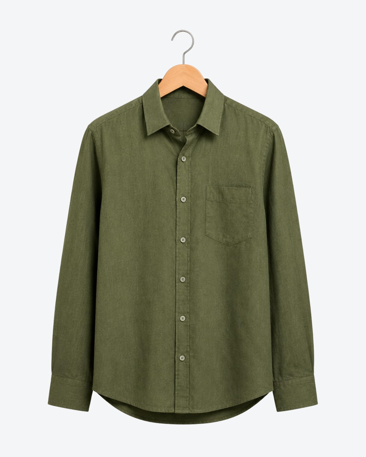 Men's Solid Linen Casual Shirt | Regular Fit | Breathable | Full Sleeve - Achord Store
