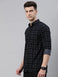 Men Small Checkered Slim Fit Cotton Casual Shirt Achord Store