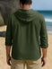 Noble Monk Men's Relax Fit Hooded Shirt || Casual Wear for Men || Full Sleeve Shirts || Stylish Shirt for Men Achord Store