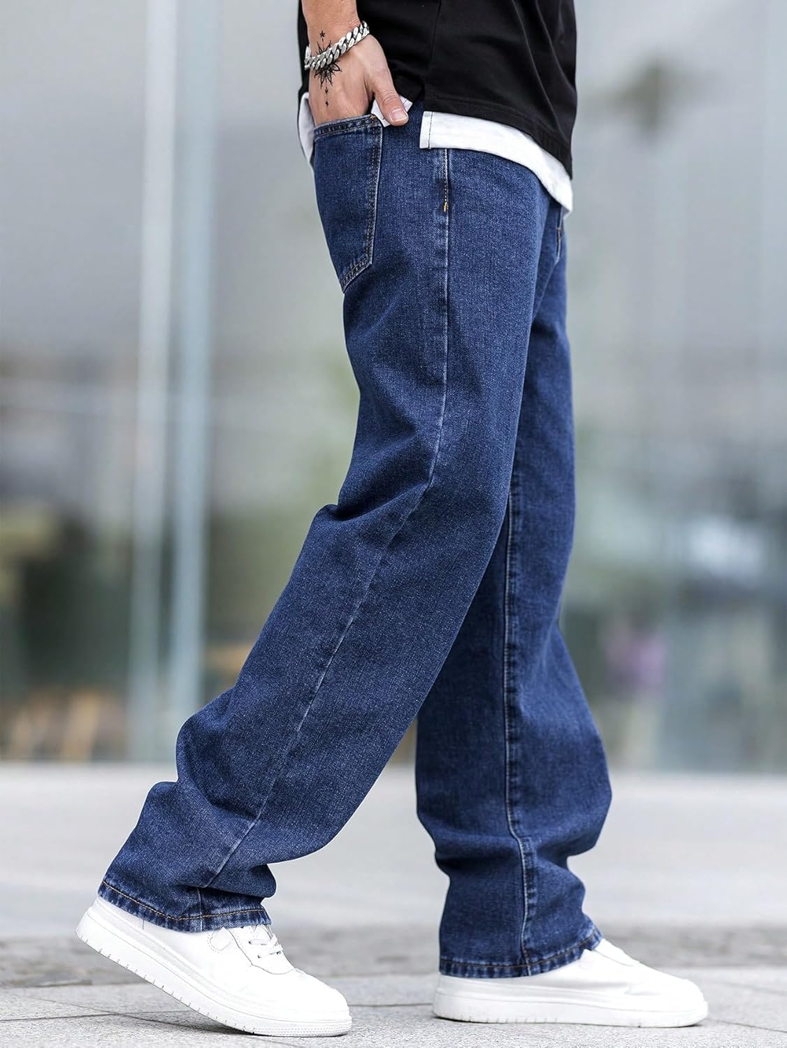 Mens Regular Fit|Classic Design with Stylish Look |Day Comfort|Mide Rise Strachable Jeans - Achord Store