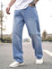 KOTTY Men’s Relaxed Fit Straight-Leg Jeans|Comfortable & Durable Denim Jeans Achord Store