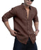 Men's Regular Fit Solid Pattern Laffer Cotton Shirt with Long Sleeve Collared Neck Standard Length and Button Down Closure Type | Mens Casual Shirts | Man's Formal Shirts Achord Store