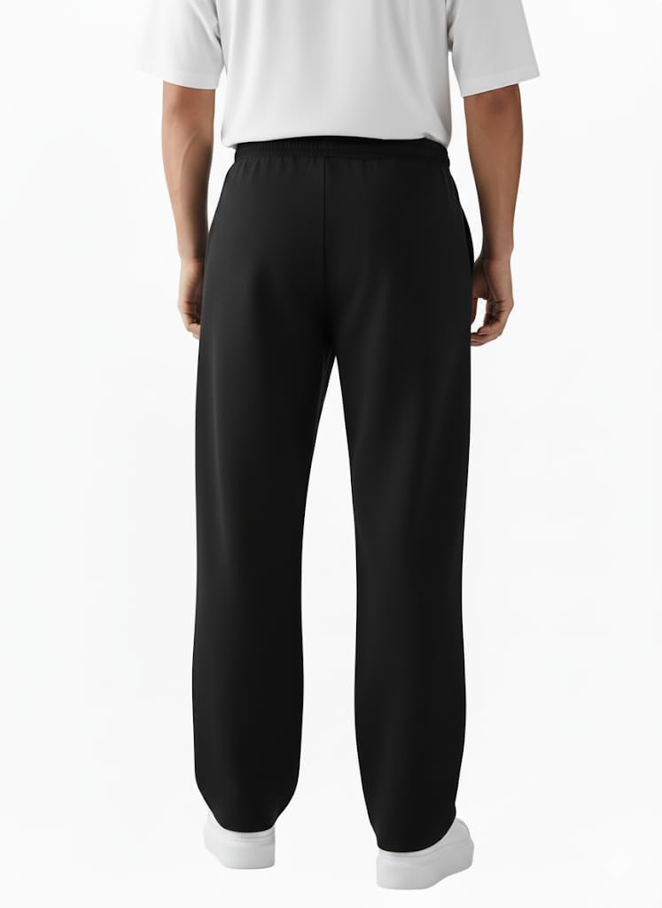 Men's Premium Cotton Baggy Track Pants | Relaxed Oversized Fit | Elastic Waist | 2 Side Pocket Baggy Street Wear (Pack of 2) - Achord Store