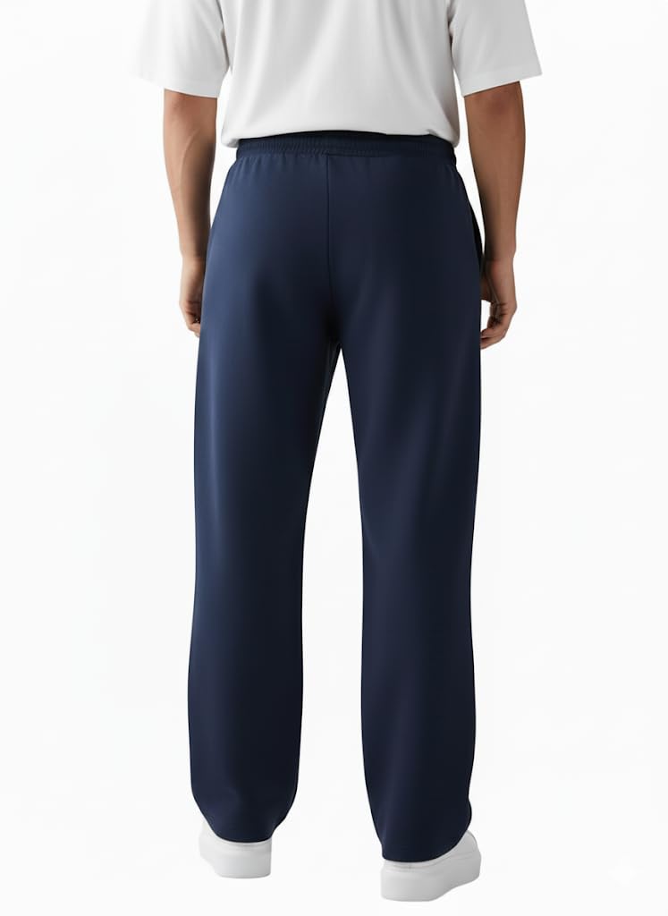 Men's Premium Cotton Baggy Track Pants | Relaxed Oversized Fit | Elastic Waist | 2 Side Pocket Baggy Street Wear (Pack of 2) - Achord Store