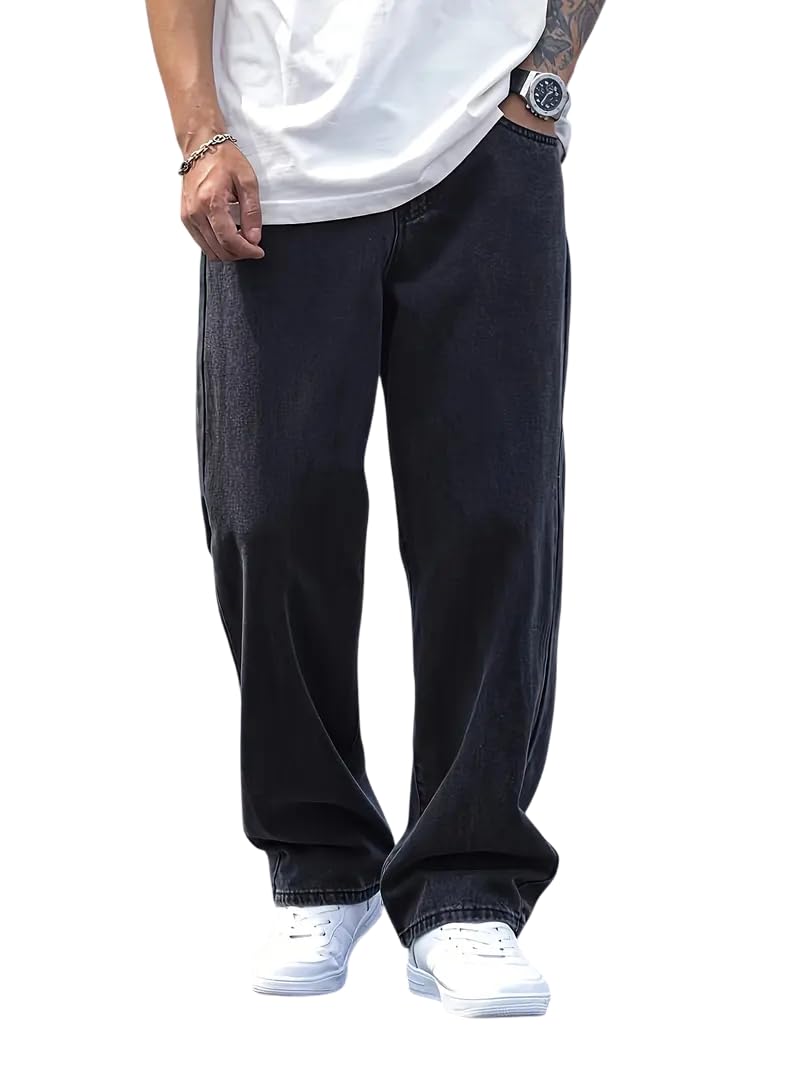 Men Relaxed FIT Denim Jeans | Loose Jeans for Men | Mens Baggy Fit Denim Jeans Pant | MDJ-22 - Achord Store