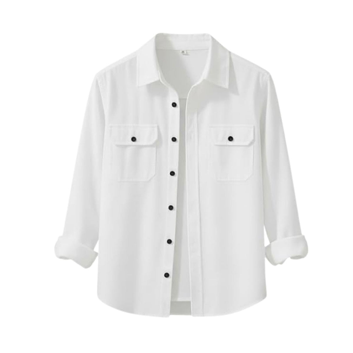 Men’s Stylish Cotton Blend Casual Shirt | Full Sleeve Button-Down Shirt with Dual Flap Pockets | Comfortable Breathable Fabric | Perfect for Casual Office and Outing Wear - Achord Store