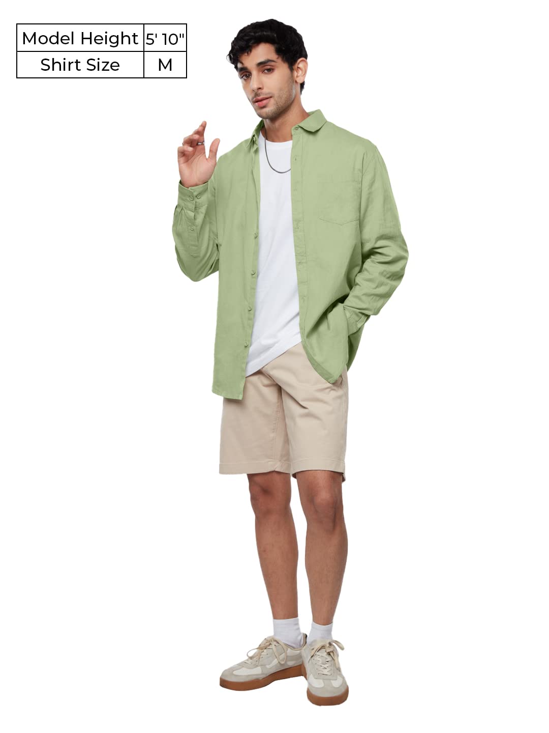 The Souled Store Cotton Linen: Men and Boys Regular Fit Full Sleeve Collared Neck Buttoned Spread Collar Casual Wear Breathable Lightweight Comfortable Easy to Style Office Wear Cotton Linen Shirts