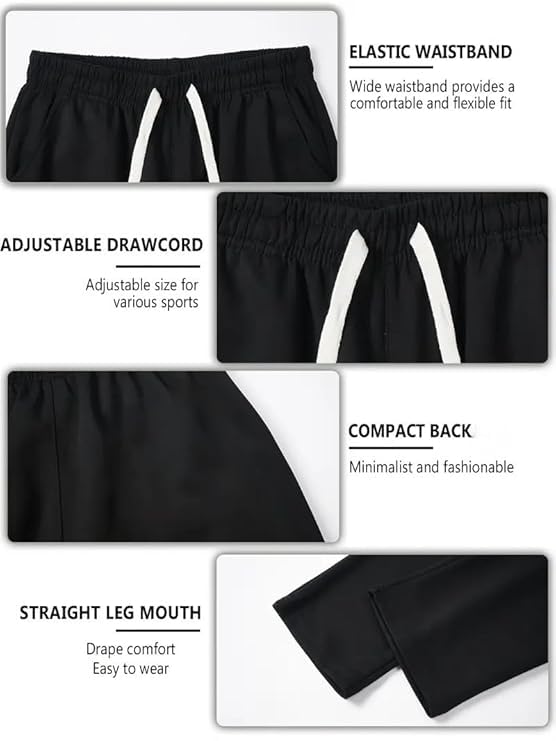 Men's Premium Cotton Baggy Track Pants | Relaxed Oversized Fit | Elastic Waist | 2 Side Pocket Baggy Street Wear (Pack of 2) - Achord Store
