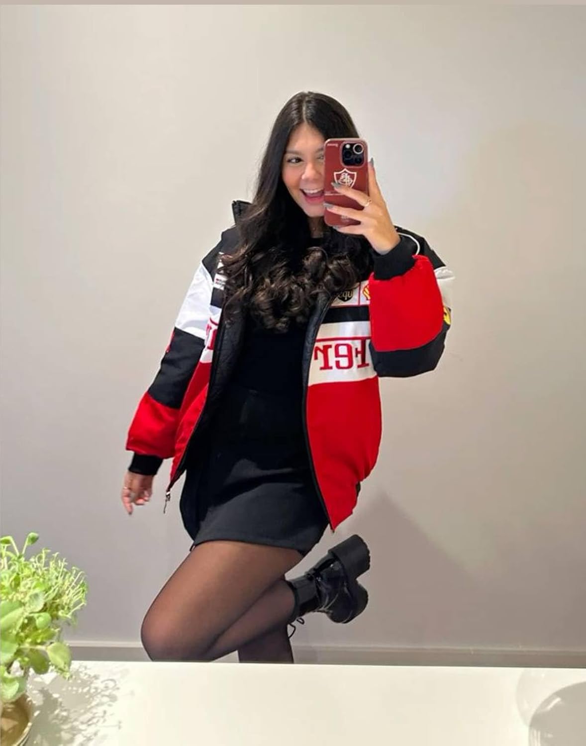 Red& White F1 Speed Printed Elite Racing Design Zip jacket | Premium Wear for Men & Women - Achord Store