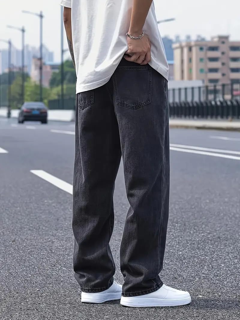 Men Relaxed FIT Denim Jeans | Loose Jeans for Men | Mens Baggy Fit Denim Jeans Pant | MDJ-22 - Achord Store