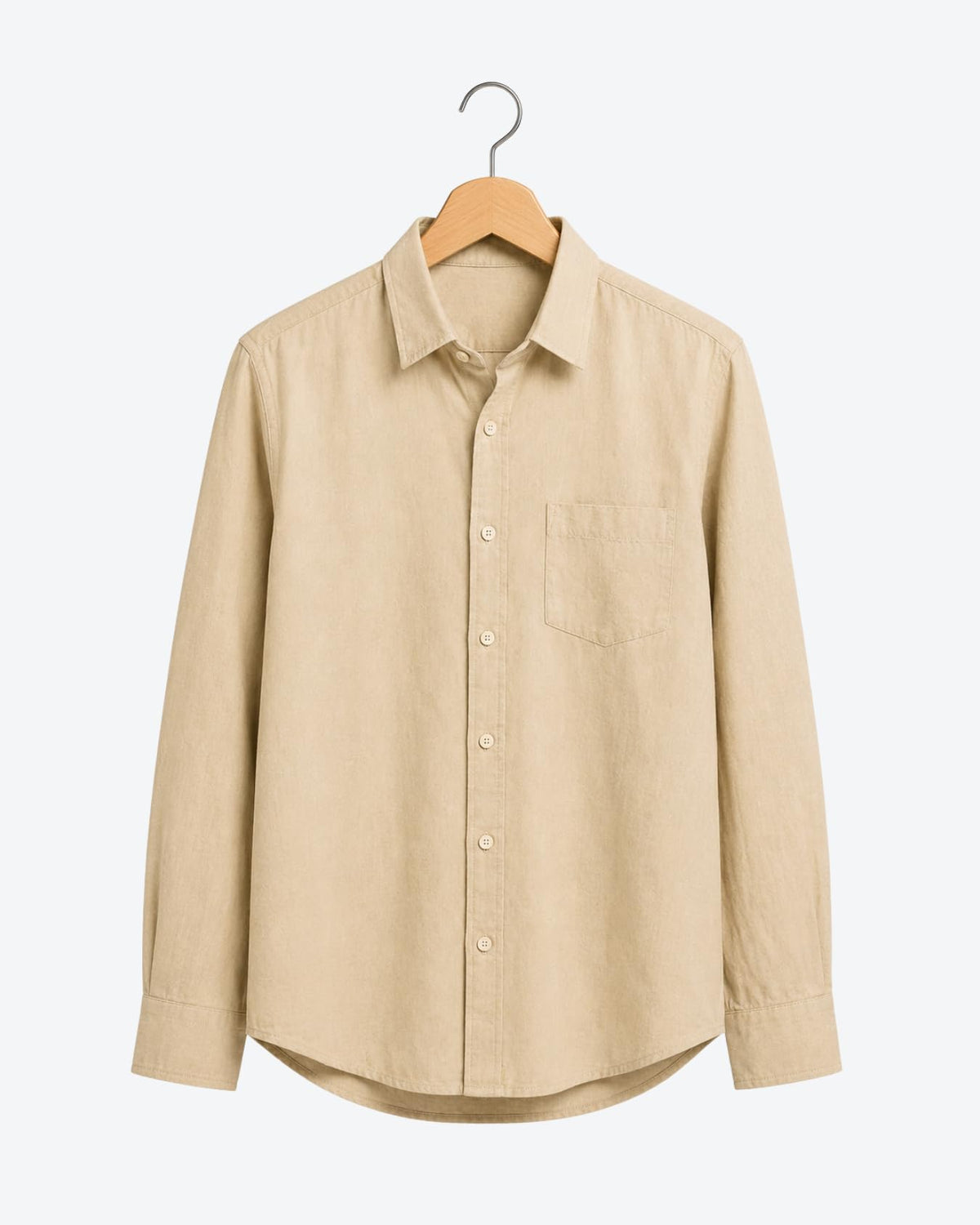 Men's Solid Linen Casual Shirt | Regular Fit | Breathable | Full Sleeve - Achord Store