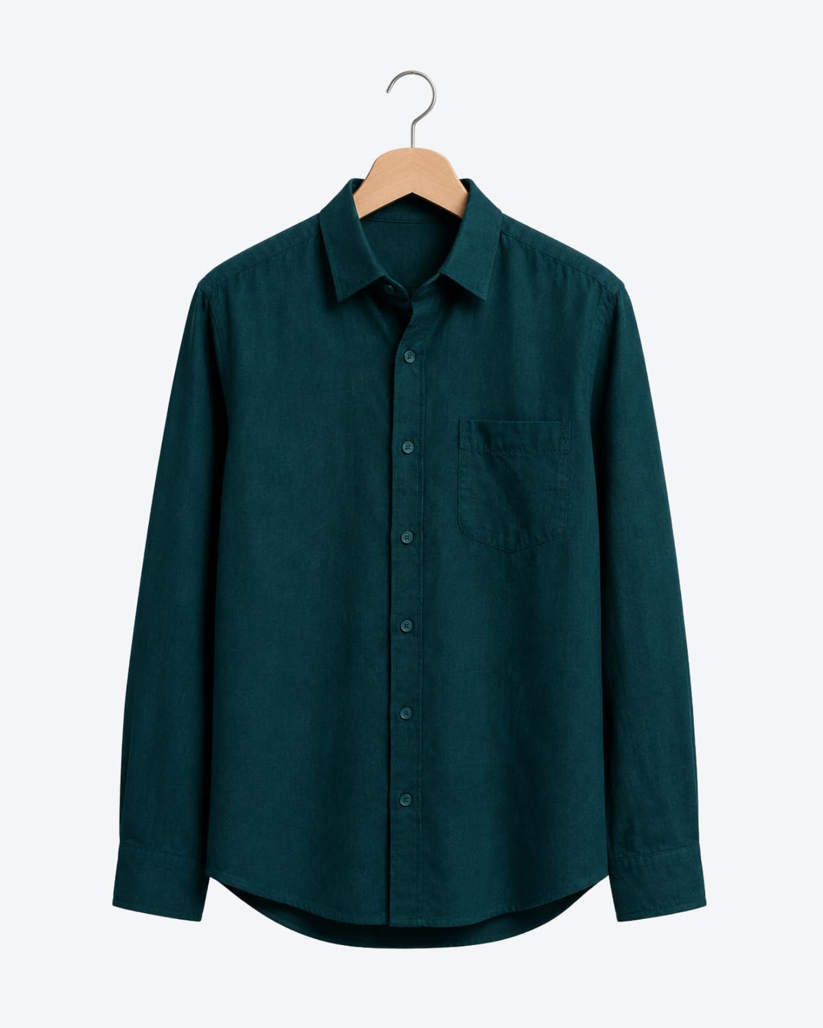 Men's Solid Linen Casual Shirt | Regular Fit | Breathable | Full Sleeve - Achord Store