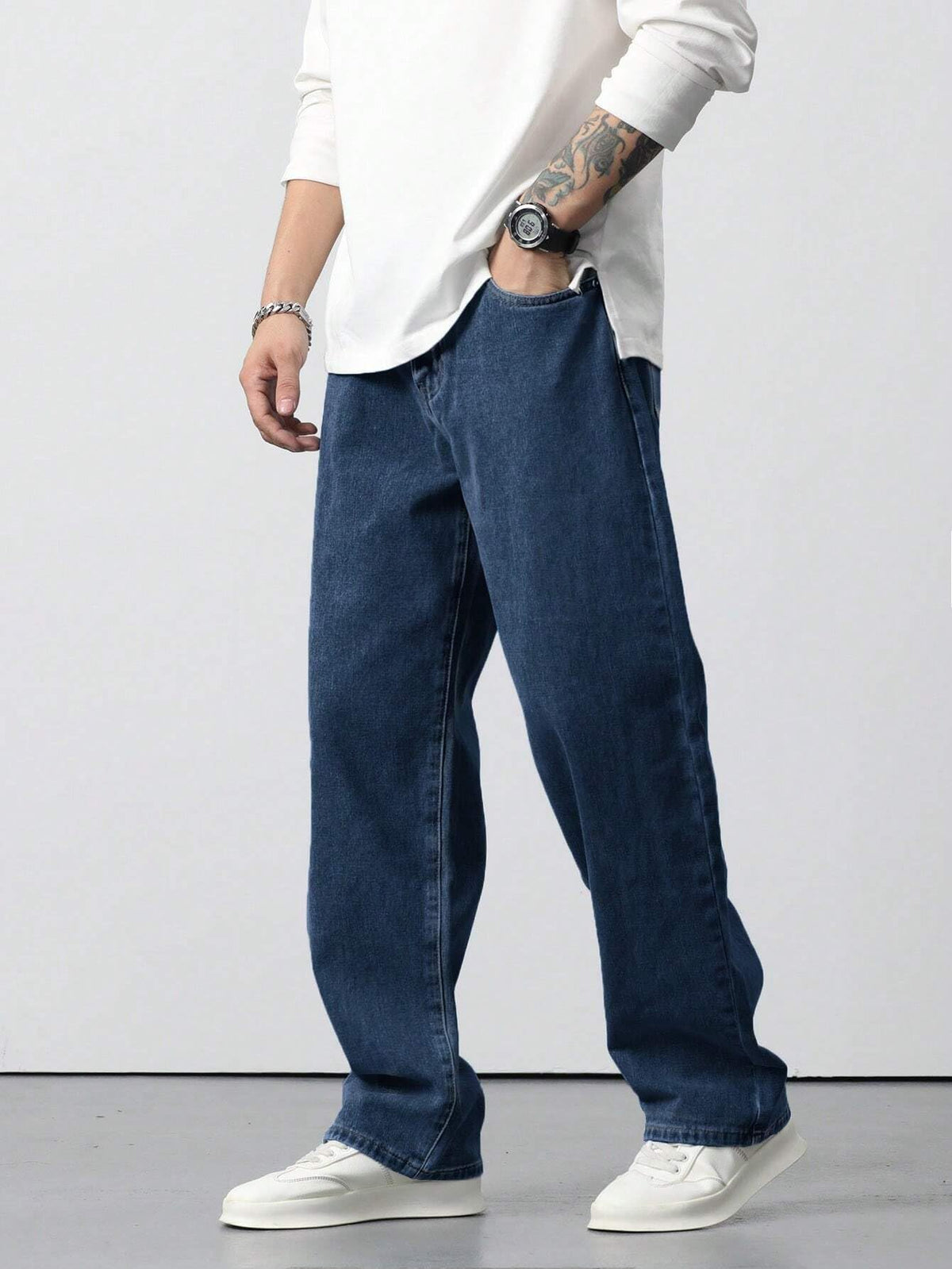Men Relaxed FIT Denim Jeans | Loose Jeans for Men | Mens Baggy Fit Denim Jeans Pant | MDJ-22 - Achord Store