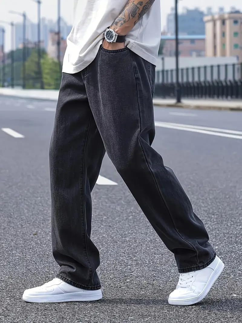 Men Relaxed FIT Denim Jeans | Loose Jeans for Men | Mens Baggy Fit Denim Jeans Pant | MDJ-22 - Achord Store
