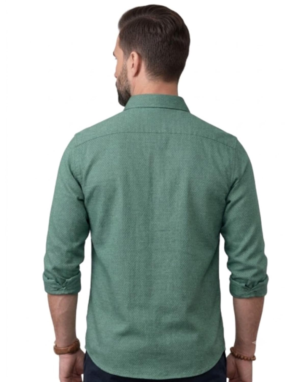 Men's Shirt Regular Fit Solid Pattern Linen Cotton with Long Sleeve Collared Neck Standard Length and Button Down Closure Type | Mens Casual Shirts | Man's Formal Shirts - Achord Store