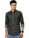 Men Small Checkered Slim Fit Cotton Casual Shirt Achord Store