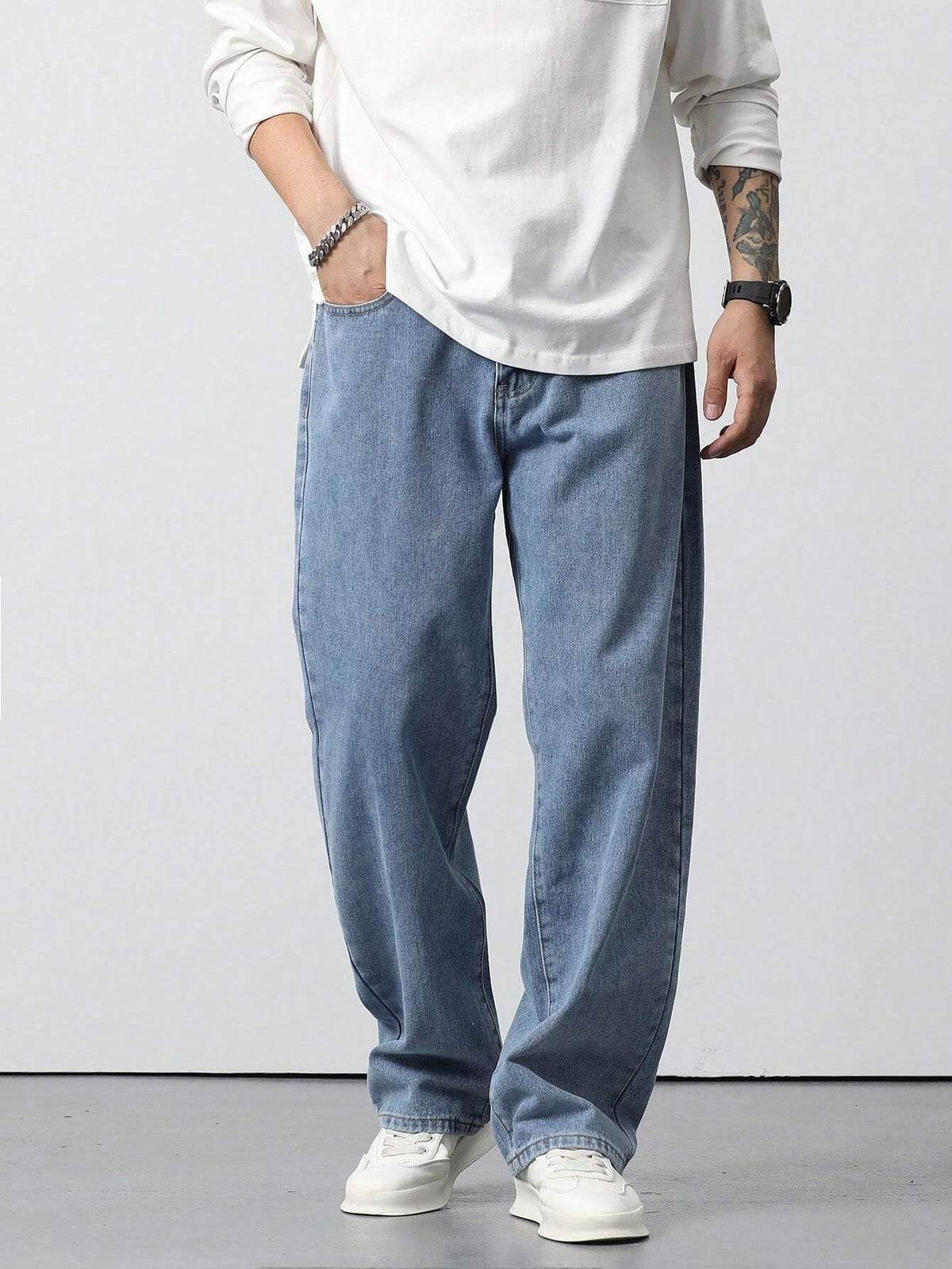 Men Relaxed FIT Denim Jeans | Loose Jeans for Men | Mens Baggy Fit Denim Jeans Pant | MDJ-22 - Achord Store