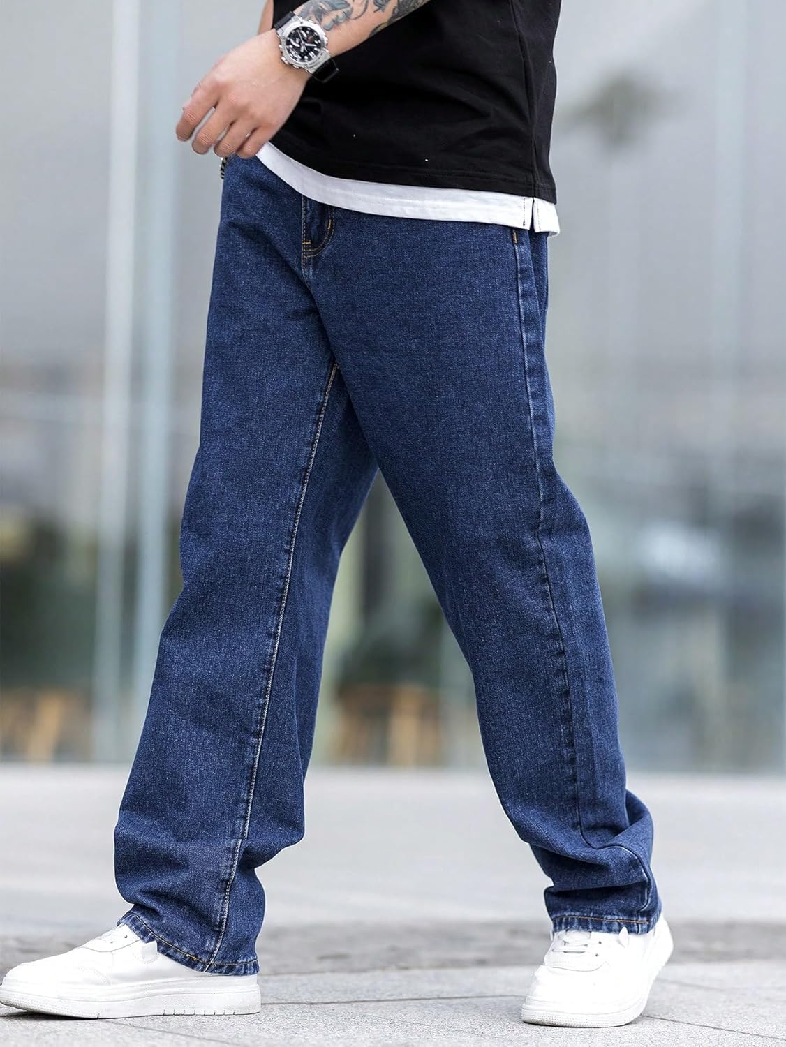 Mens Regular Fit|Classic Design with Stylish Look |Day Comfort|Mide Rise Strachable Jeans - Achord Store