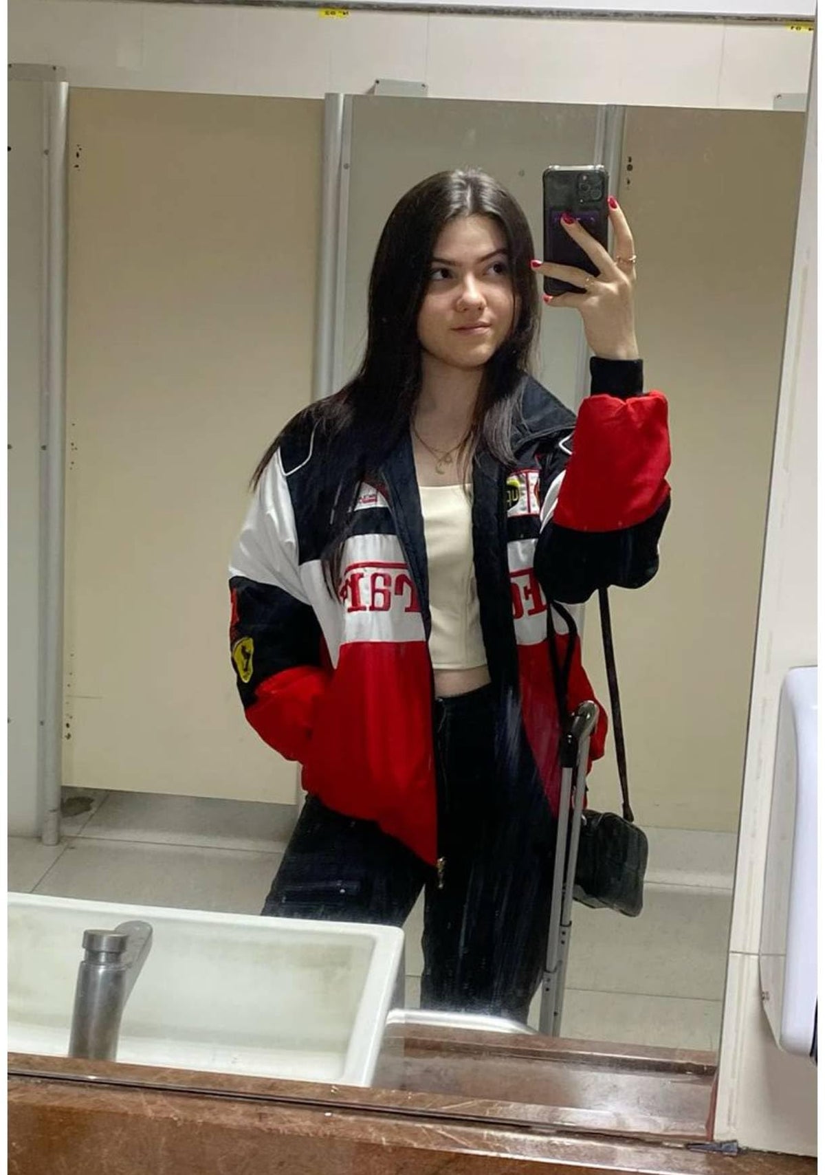 Red& White F1 Speed Printed Elite Racing Design Zip jacket | Premium Wear for Men & Women - Achord Store