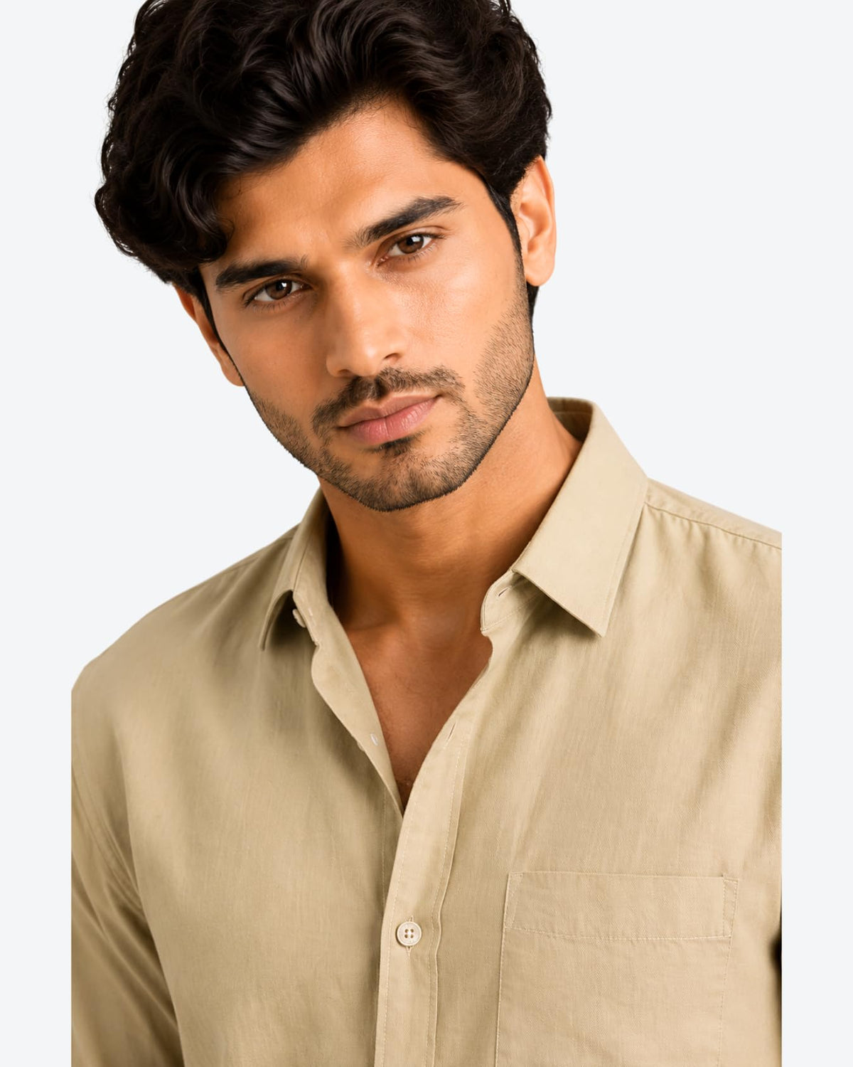 Men's Solid Linen Casual Shirt | Regular Fit | Breathable | Full Sleeve - Achord Store