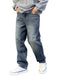 Achord Jeans for Men | Casual Jeans for Men | Loose Fit Denim Streetwear Pants (U-10-17) Achord Store