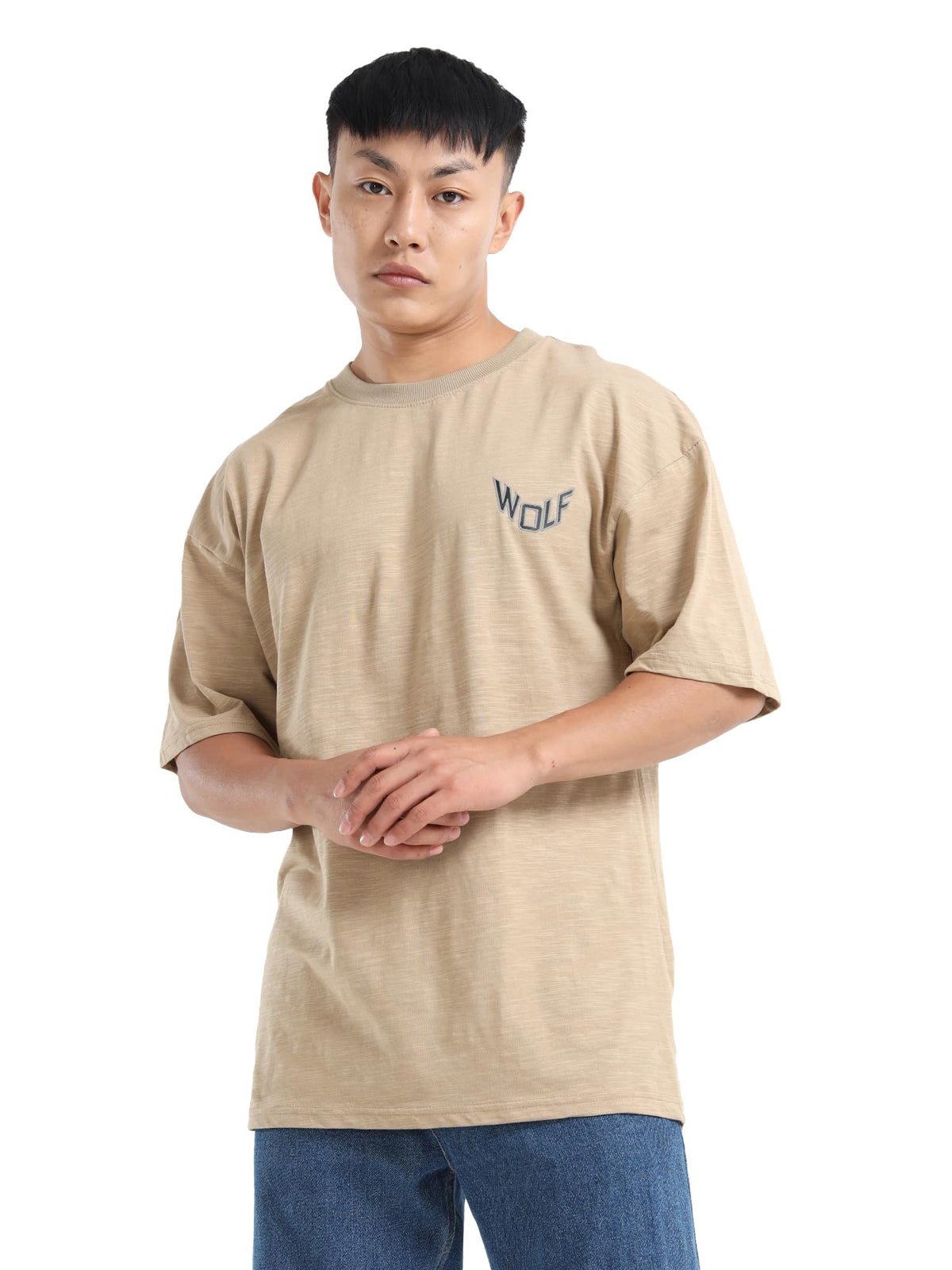 Mens Premium Branded Oversized Acid Wash T Shirt for Men 240 GSM Acid Wash Down Shoulder Graphic Printed Round Neck Oversize Fit Casual - Achord Store