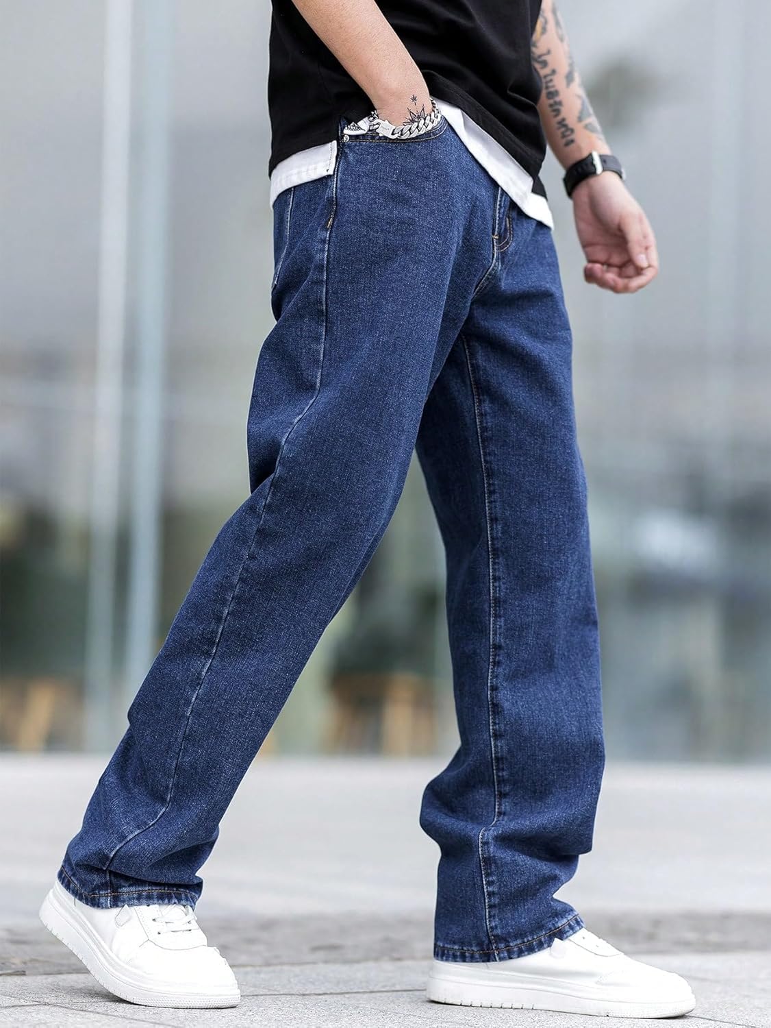 Mens Regular Fit|Classic Design with Stylish Look |Day Comfort|Mide Rise Strachable Jeans - Achord Store