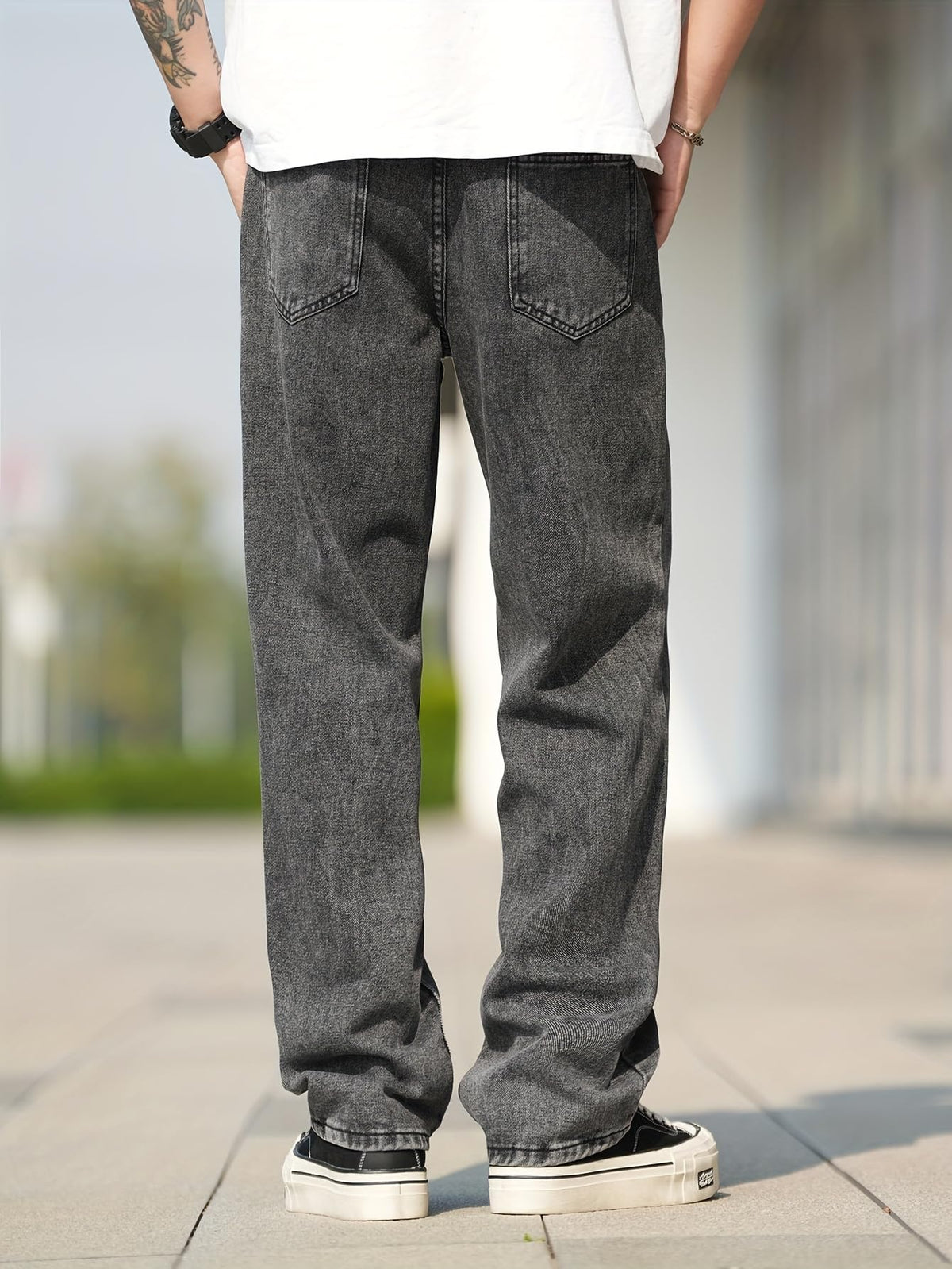 Jeans for Men | Denim Jeans | Relaxed Fit | Baggy Style | Wide Leg | Streetwear | Casual Wear | Everyday Comfort (U-20-21) - Achord Store