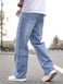 KOTTY Men’s Relaxed Fit Straight-Leg Jeans|Comfortable & Durable Denim Jeans Achord Store