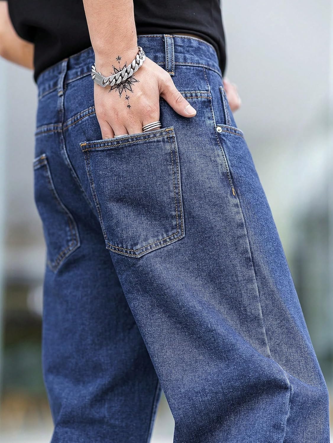 Mens Regular Fit|Classic Design with Stylish Look |Day Comfort|Mide Rise Strachable Jeans - Achord Store