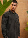 Highlander Men's Striped Relaxed Fit HLSH016124 Achord Store